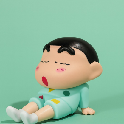 Cute Sleepy Cartoon Boy Phone Holder Stand – Durable Mobile Stand for Desk