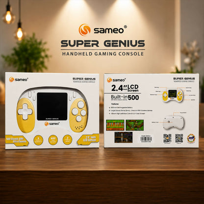 Sameo Super Genius Handheld Console | 500+ Retro Games | 2.4