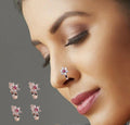 Non-Piercing Nose Rings – Multi-Style Clip-On Combo Pack of 4