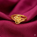 1 gram Gold Plated Floral Filigree Adjustable Ring for Women and girls