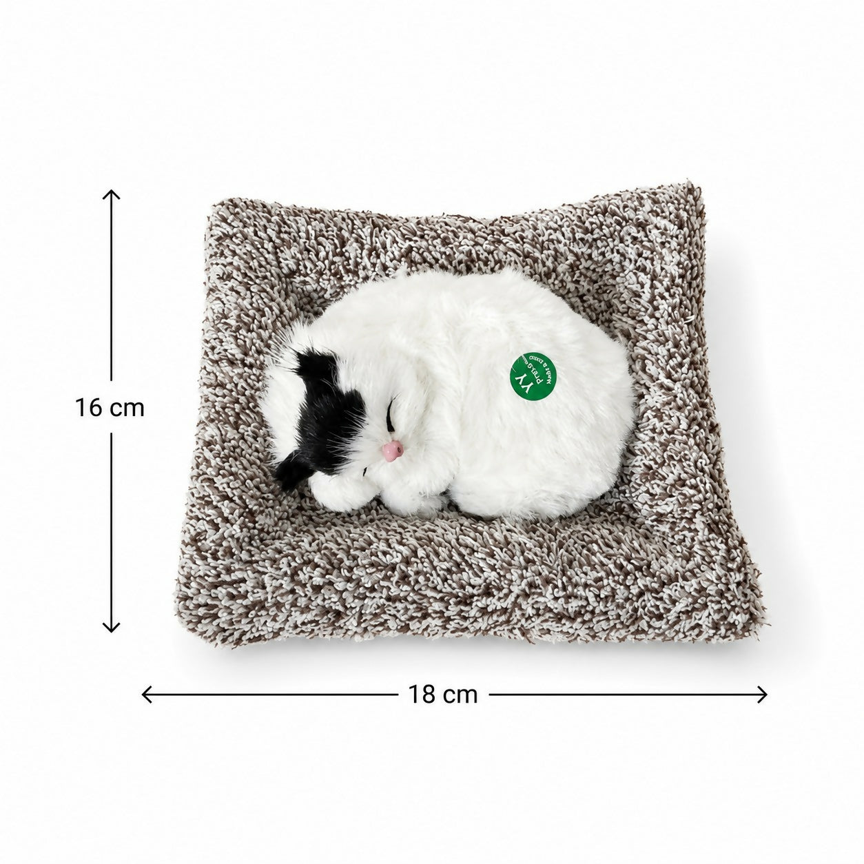 Lightweight sleeping cat plush toy suitable for car dashboard