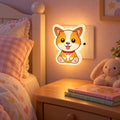 Cute Dog Plug In LED Night Light for Kids Room and Bedroom
