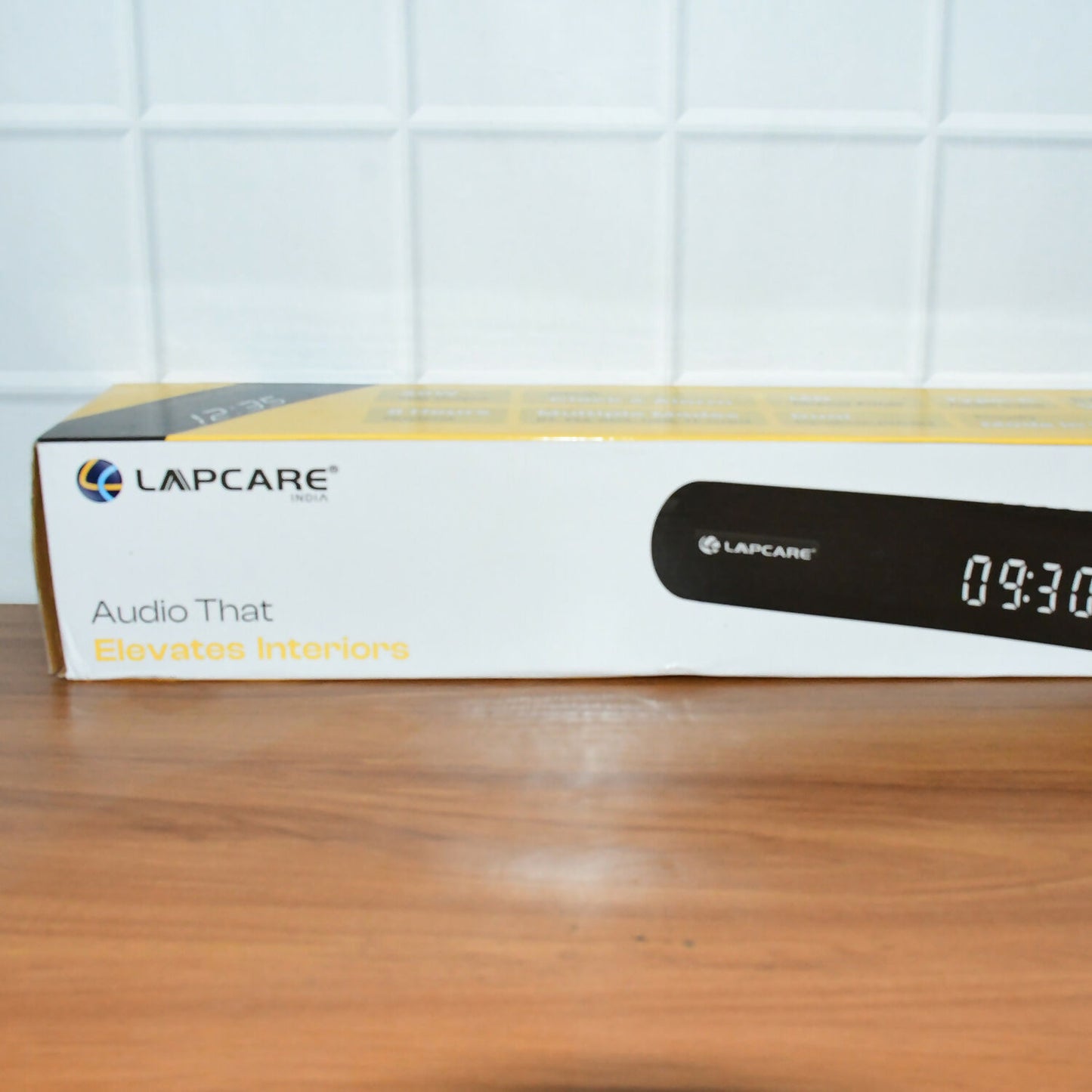 Lapcare Wireless Bluetooth Speaker with Digital Clock Display and Portable Design