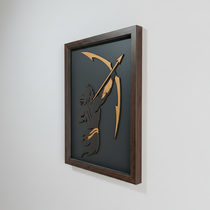 Lord Ram Wall Art Frame| Premium Minimalist Spiritual Wall Art for Living Room, Office & Meditation Space