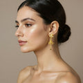 Gold Plated Cross Stud Earrings – Elegant Daily Wear Accessory