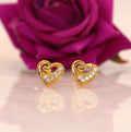 Gold-Plated Butterfly Stud Earrings – Elegant Daily Wear