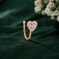 Anti-Tarnish Heart Shaped Nose Stud – Elegant & Durable Accessory