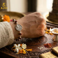Mahadev Silver Rakhi – Natural Rudraksha Beads for Raksha Bandhan