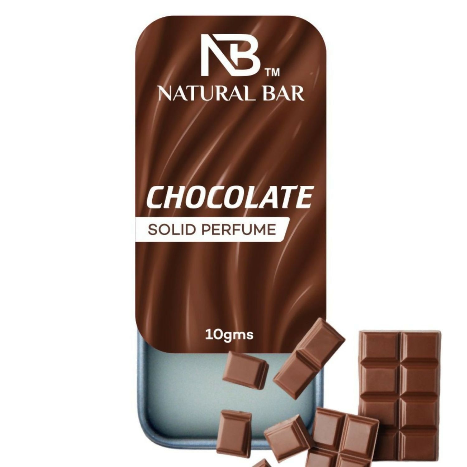 Natural Bar Chocolate Solid Perfume | Alcohol Free Cologne for Men & Women | Strong & Lasting Fragrance | Gifting Set for Him & Her