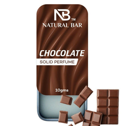 Natural Bar Chocolate Solid Perfume | Alcohol Free Cologne for Men & Women | Strong & Lasting Fragrance | Gifting Set for Him & Her