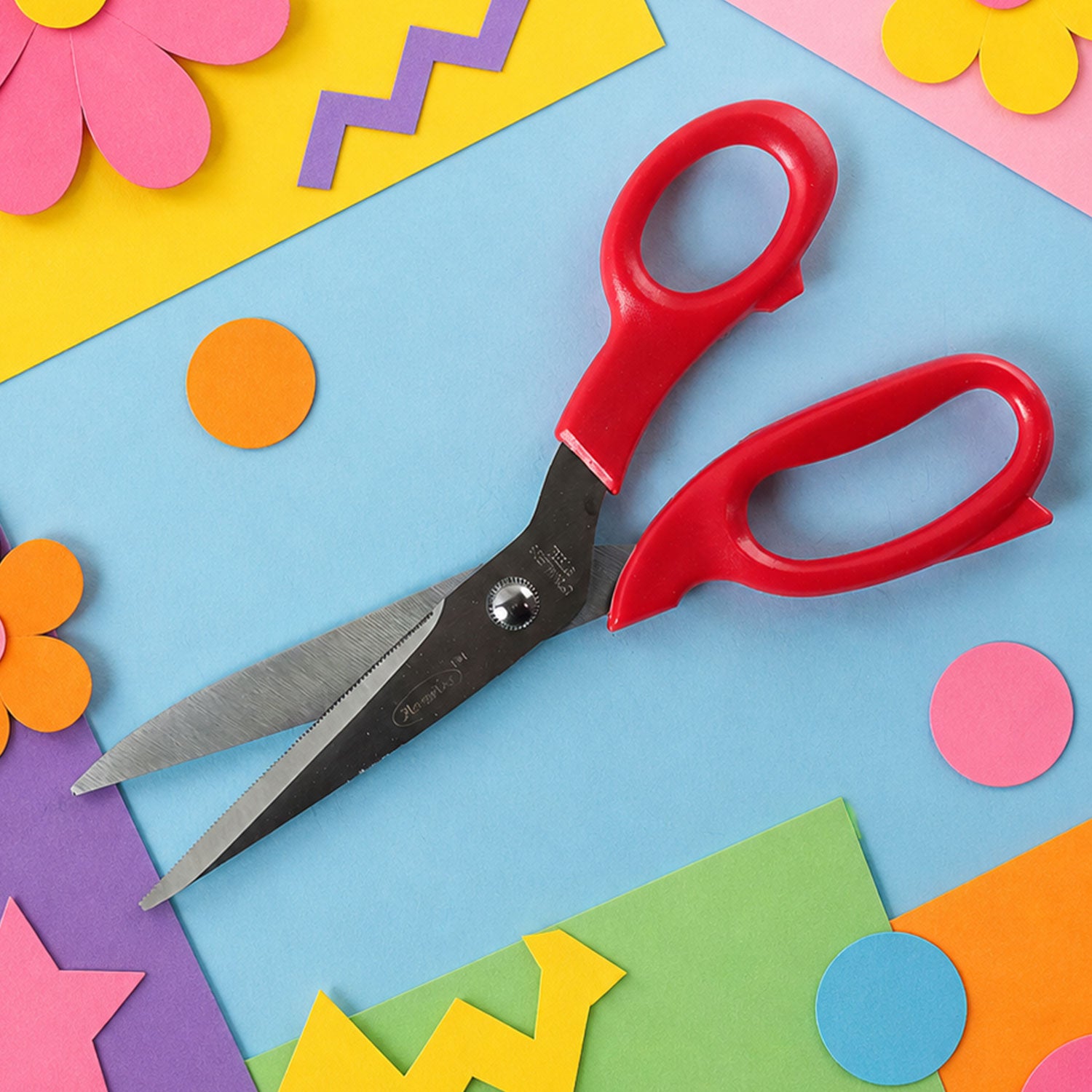 Dynamic 8.75 Inch Stainless Steel Scissors with Strong ABS Handles for Craft, Office