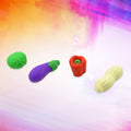 Kids Erasers Set – Fun Fruit & Veggie Designs | TinyTrendy