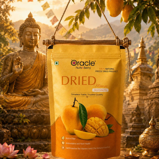 Oracle Dried Mango Slices, Sweet Chewy Naturally Dehydrated Healthy Fruit Snack 250g
