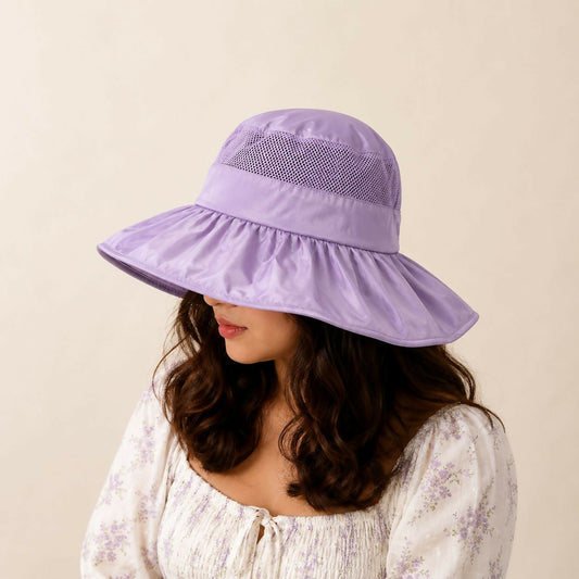 Women’s Wide Brim Foldable Sun Visor Hat for Outdoor Summer Wear