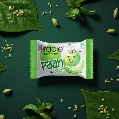 Oracle Paan Shots, Sweet Aromatic Soft Paan-Flavoured Chocolate Candy Pack (60 Pieces/540Gm)