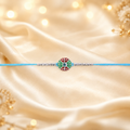 Blue Thread Rakhi – Elegant Traditional Festive Design