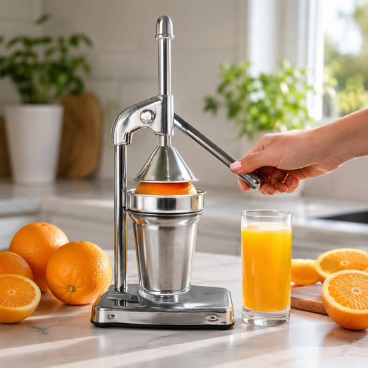 Heavy duty manual citrus juicer