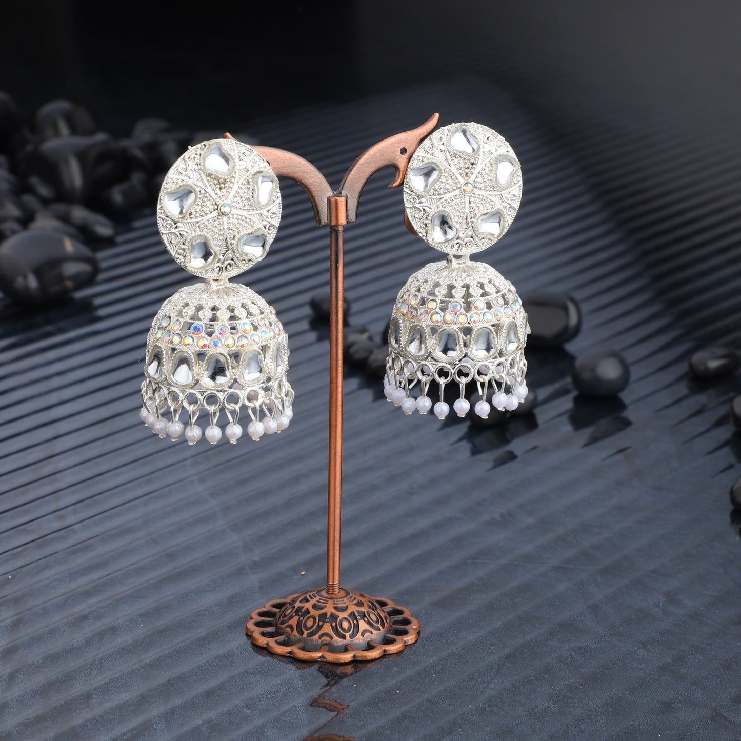 Stylish Fancy Traditional Pearl Jhumka Earrings