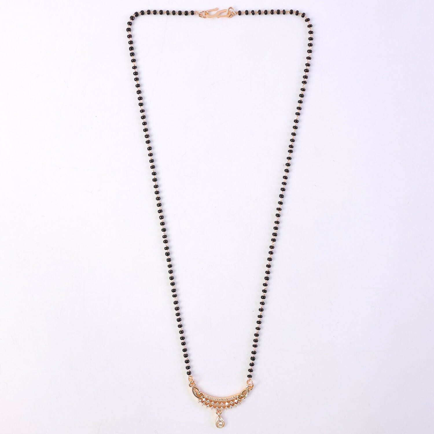Premium Drop Pendant Mangalsutra with Fine Stone Setting