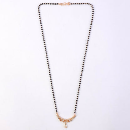 Premium Drop Pendant Mangalsutra with Fine Stone Setting