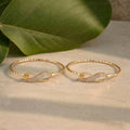 Gold Plated Infinity Design Stone Bracelet – Elegant & Durable Jewelry