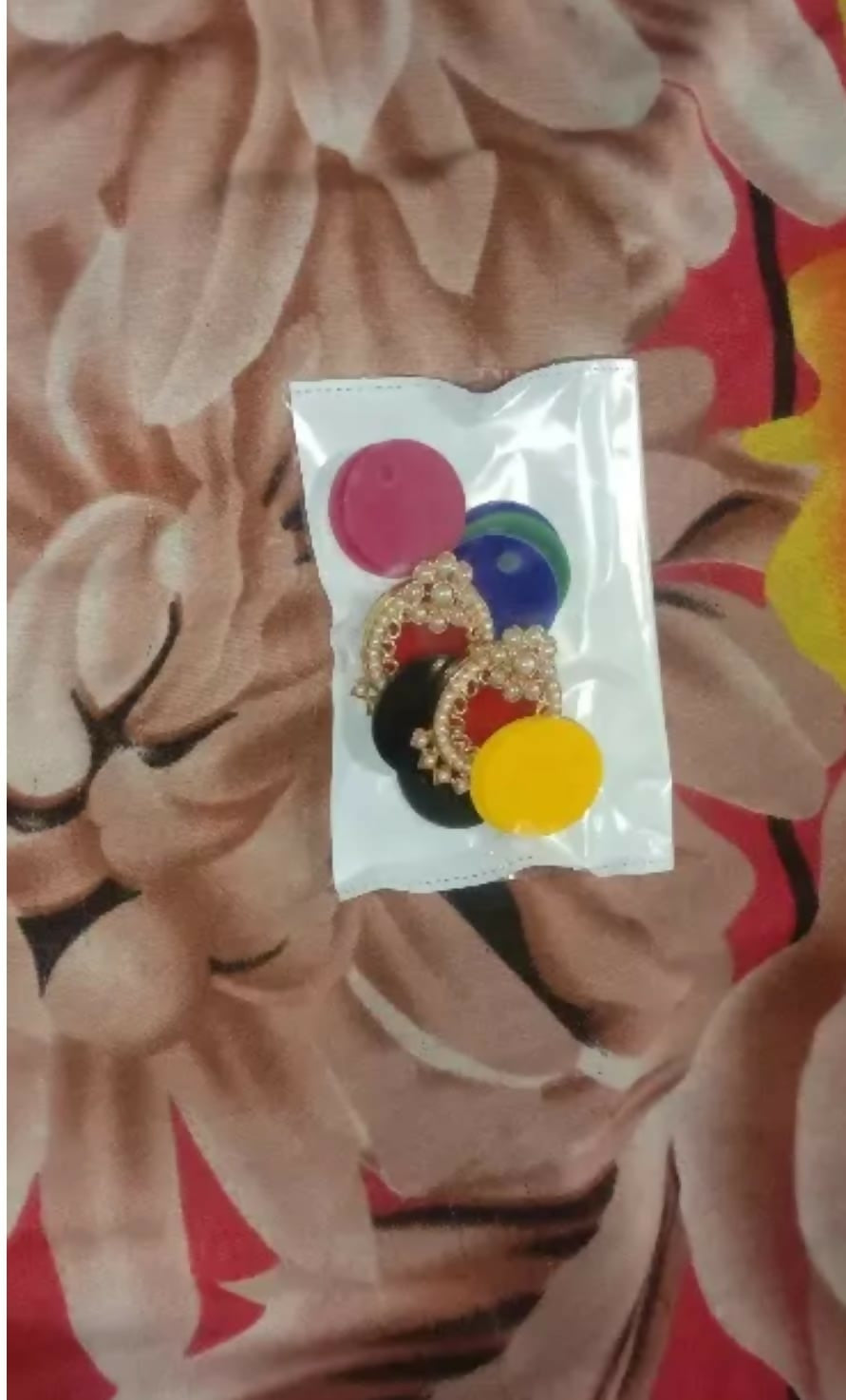 Jhumka Adjustable Earrings with 7 Colour