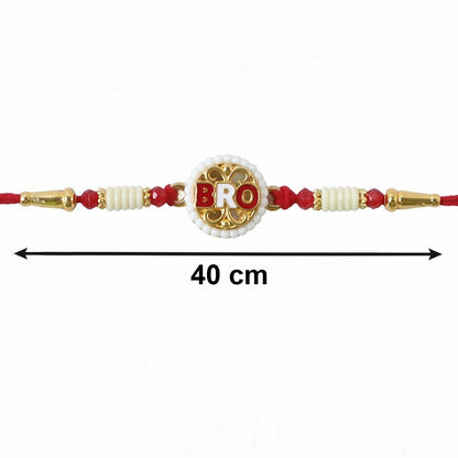 Bro Letter Designer Rakhi, Stylish & Perfect for Raksha Bandhan (5pcs)