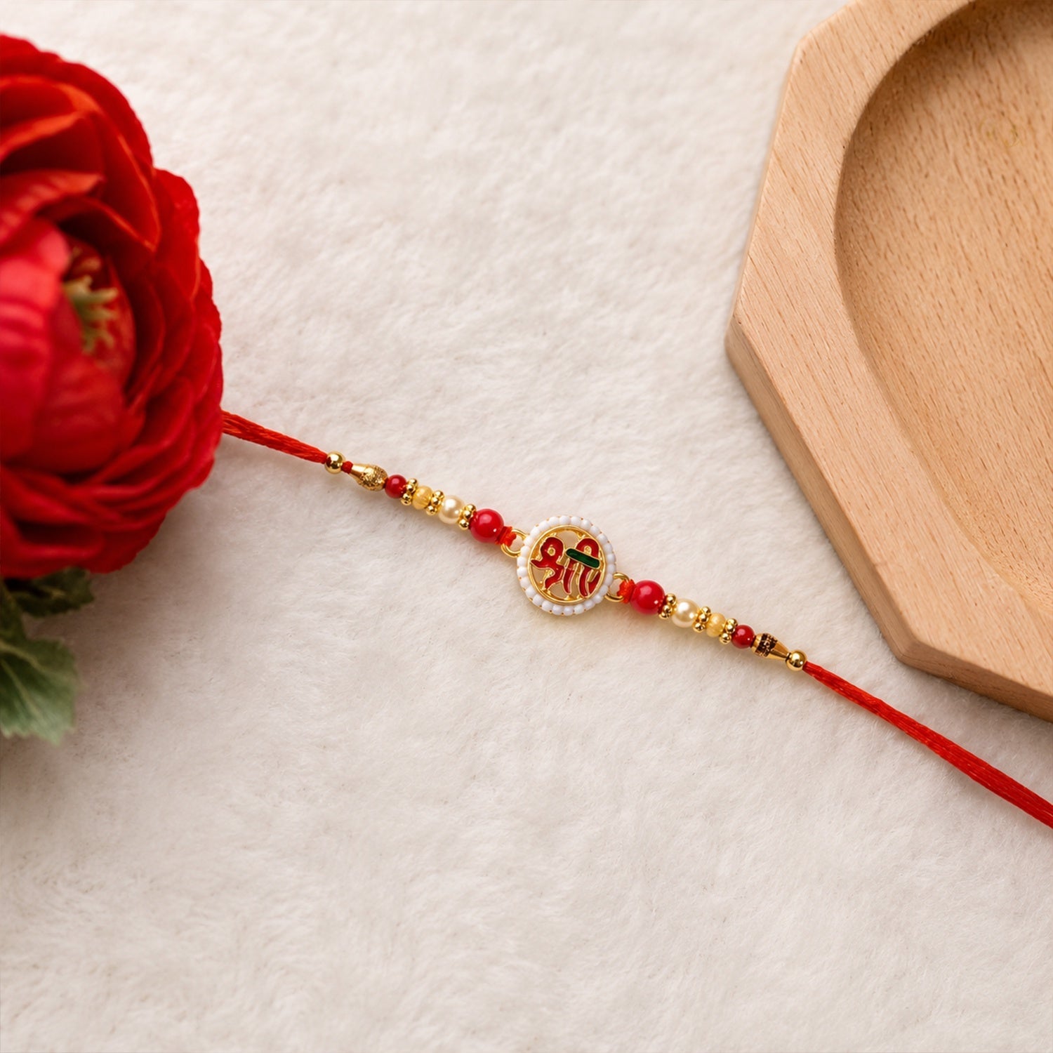 Rakshabandhan Shri Symbol Devnagari Rakhi Traditional & Designer (10pcs)