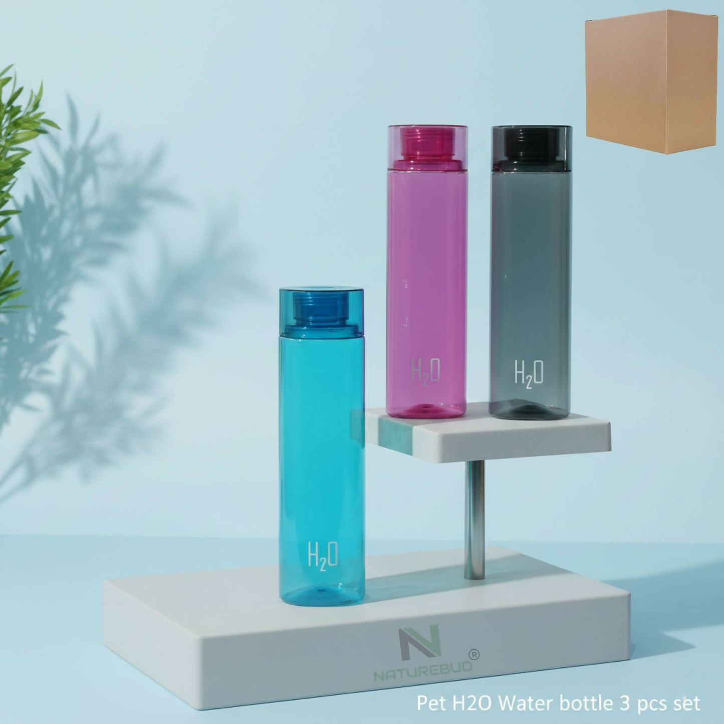 Pet Square Water bottle 3 Pcs Set