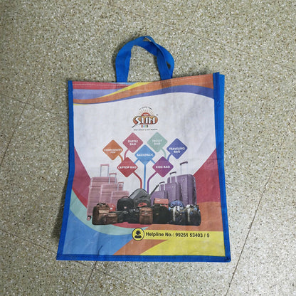 Sun Bags Reusable Shopping Bag – Eco-Friendly Non-Woven Carry Bag with Handle | Durable Multi-Purpose Tote for Travel, Groceries (Multicolor)