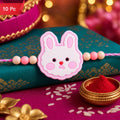 Bunny Character Kids Beaded Rakhi for Brother Designer Style (10pcs)
