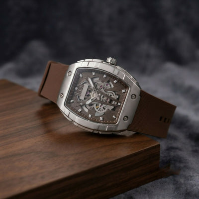Luxury Skeleton Dial Analog Wrist Watch with for Men – Premium Style