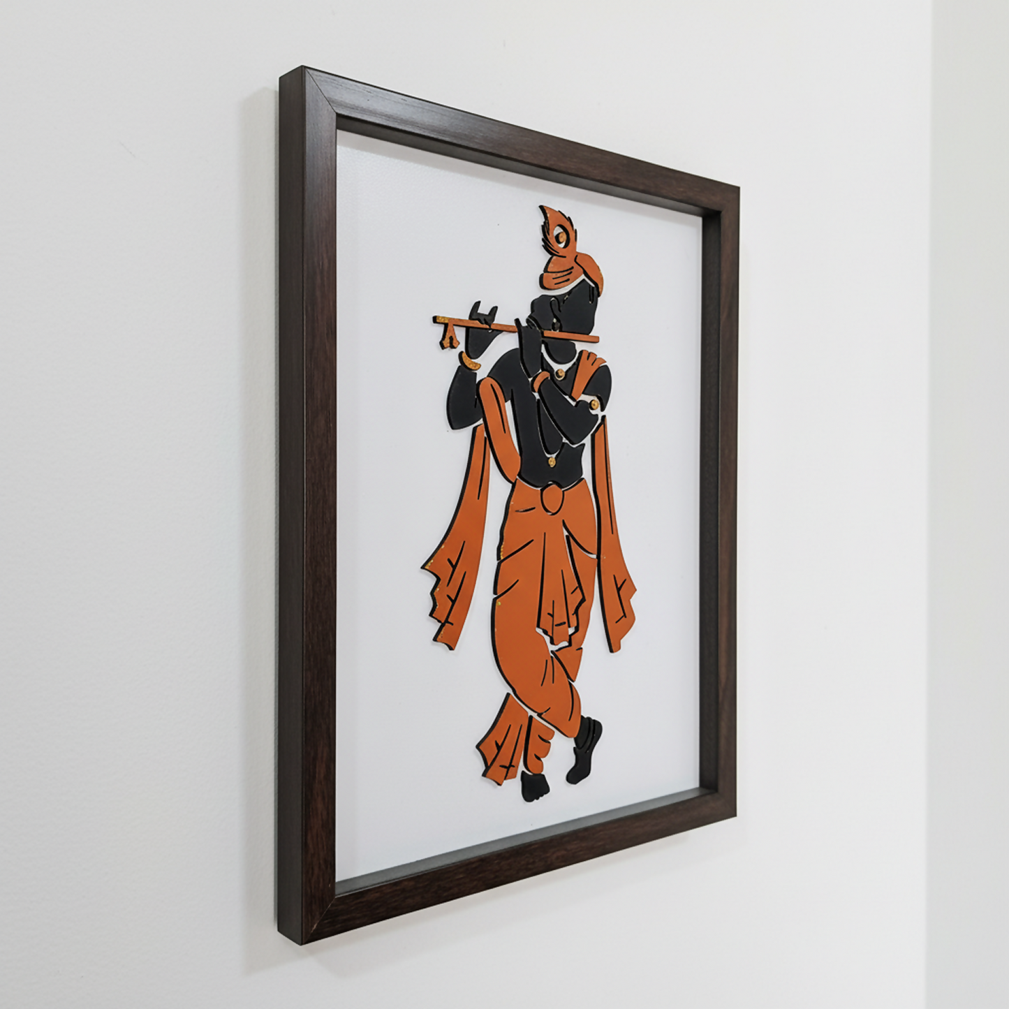 Krishna Wall Art Frame | Premium Minimalist Spiritual Wall Art for Living Room, Bedroom & Meditation Space