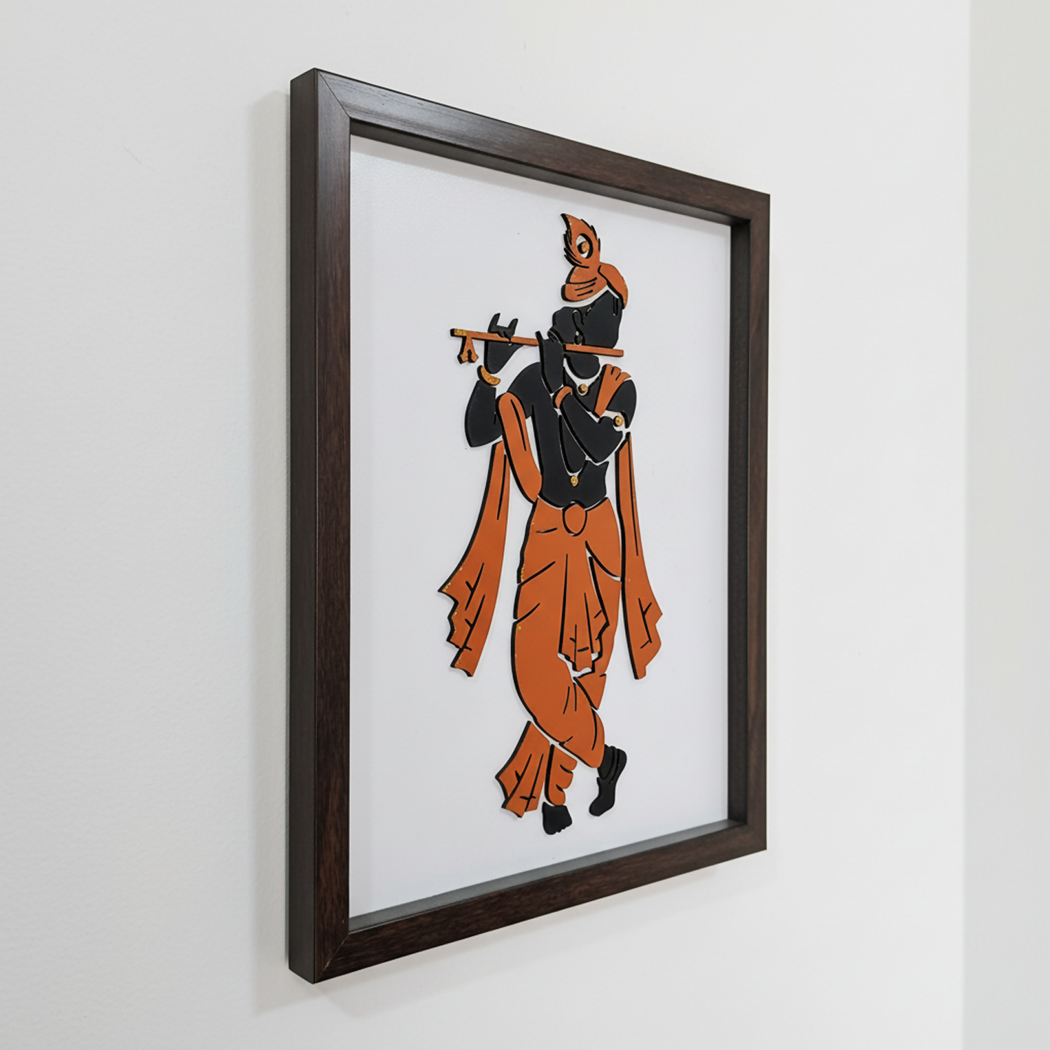 Krishna Wall Art Frame | Premium Minimalist Spiritual Wall Art for Living Room, Bedroom & Meditation Space