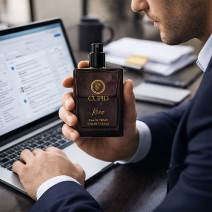 Cupid Luxury Men Rizz Perfume|Long Lasting Fresh Citrusy & Woody Edp Fragrance Scent Liquid Perfume (50 Ml)