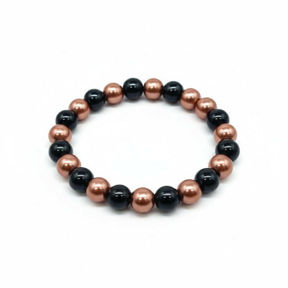 Trendy Black and Gold Bracelet – Unisex
