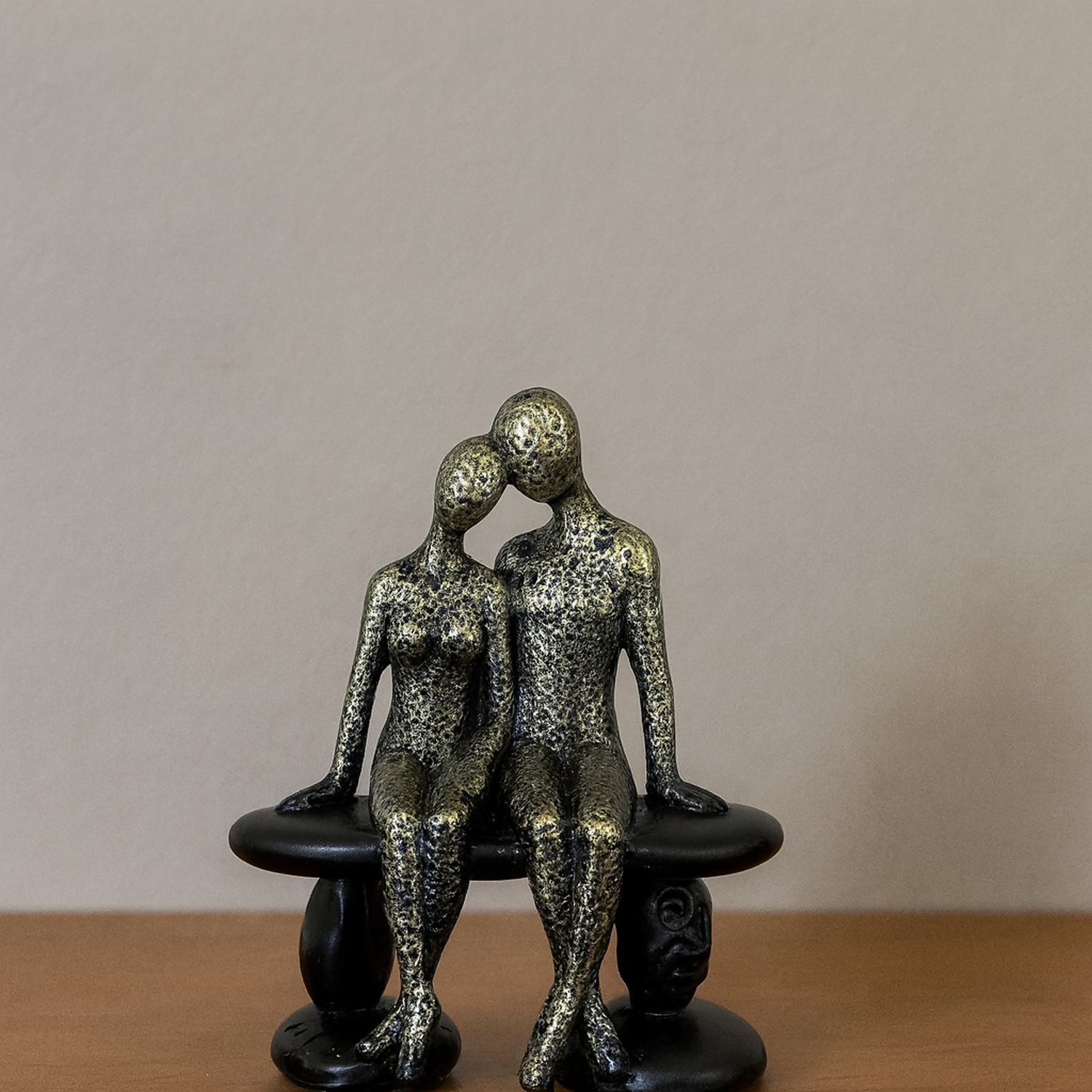 Romantic Couple Sitting Showpiece for Home Decor & Gift