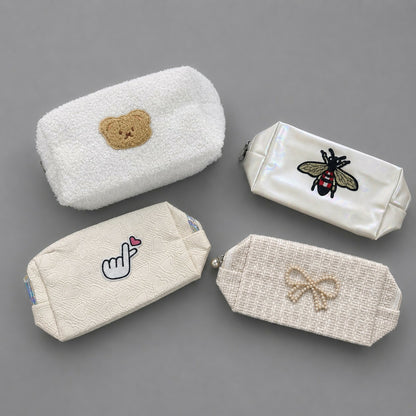 Stylish multipurpose pouch with smooth zipper closure