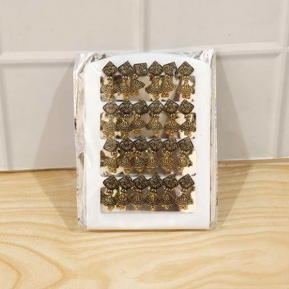 Complete 12 Pair Jhumka Earrings Set display