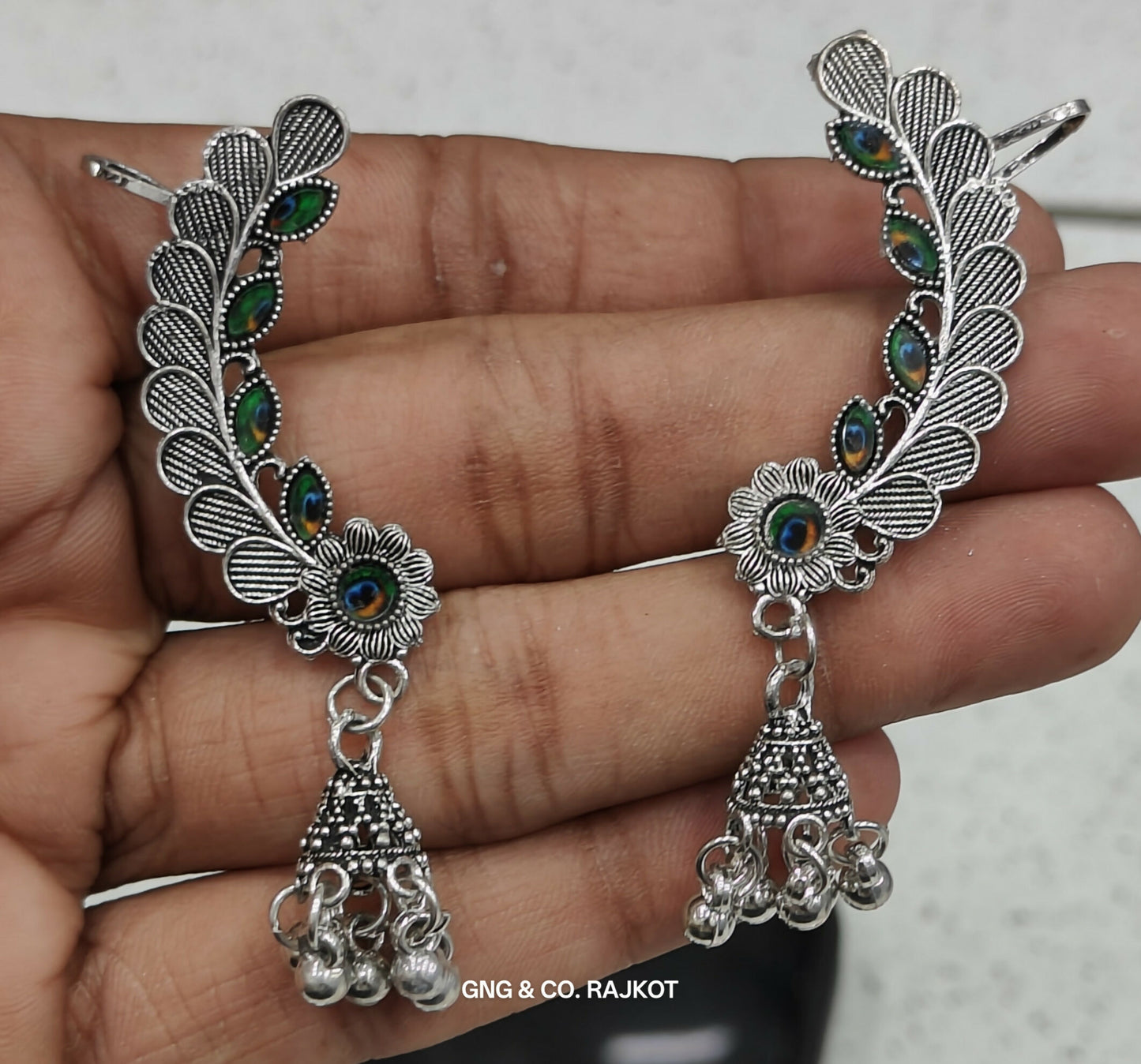 Silver Jhumka Earings