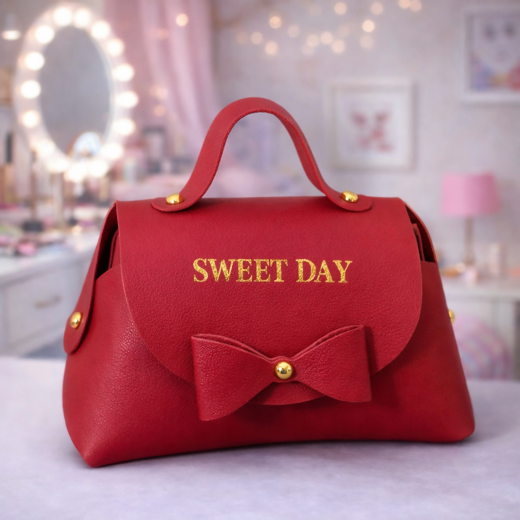 Maroon Mini Handbag for Women | Stylish Small Purse for Casual & Gifting