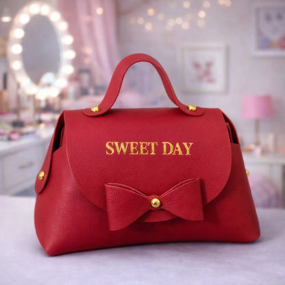 Maroon Mini Handbag for Women | Stylish Small Purse for Casual & Gifting