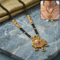 Tortoise Shell Temple Pendant with Emerald Crown – Elegant Designer Jewellery