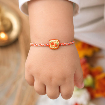 Strawberry Toast Rakhi Fun & Unique Design for Kids & Bhai (5pcs)
