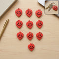 Heart-Shaped Smile Keychains – Vibrant & Durable Accessory Set