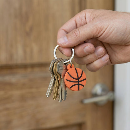 sports keychain basketball design