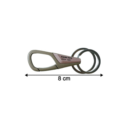 Premium Heavy Duty Metal Key Holder with Locking Carabiner Clip (1 Pc)