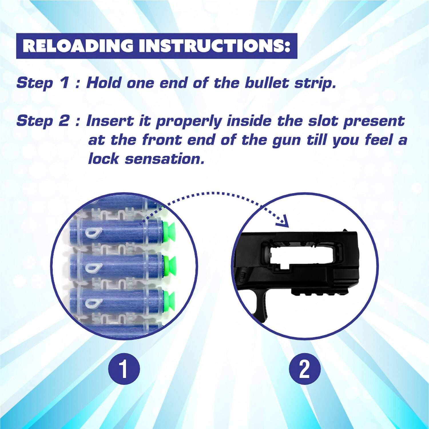 Rechargeable Soft Bullet Toy Gun Set with 30 Bullets and Dual Manual Auto Firing Mode