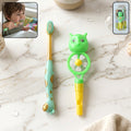 Kids Toothbrush Set with Animal Whistle Toy – Fun Oral Care