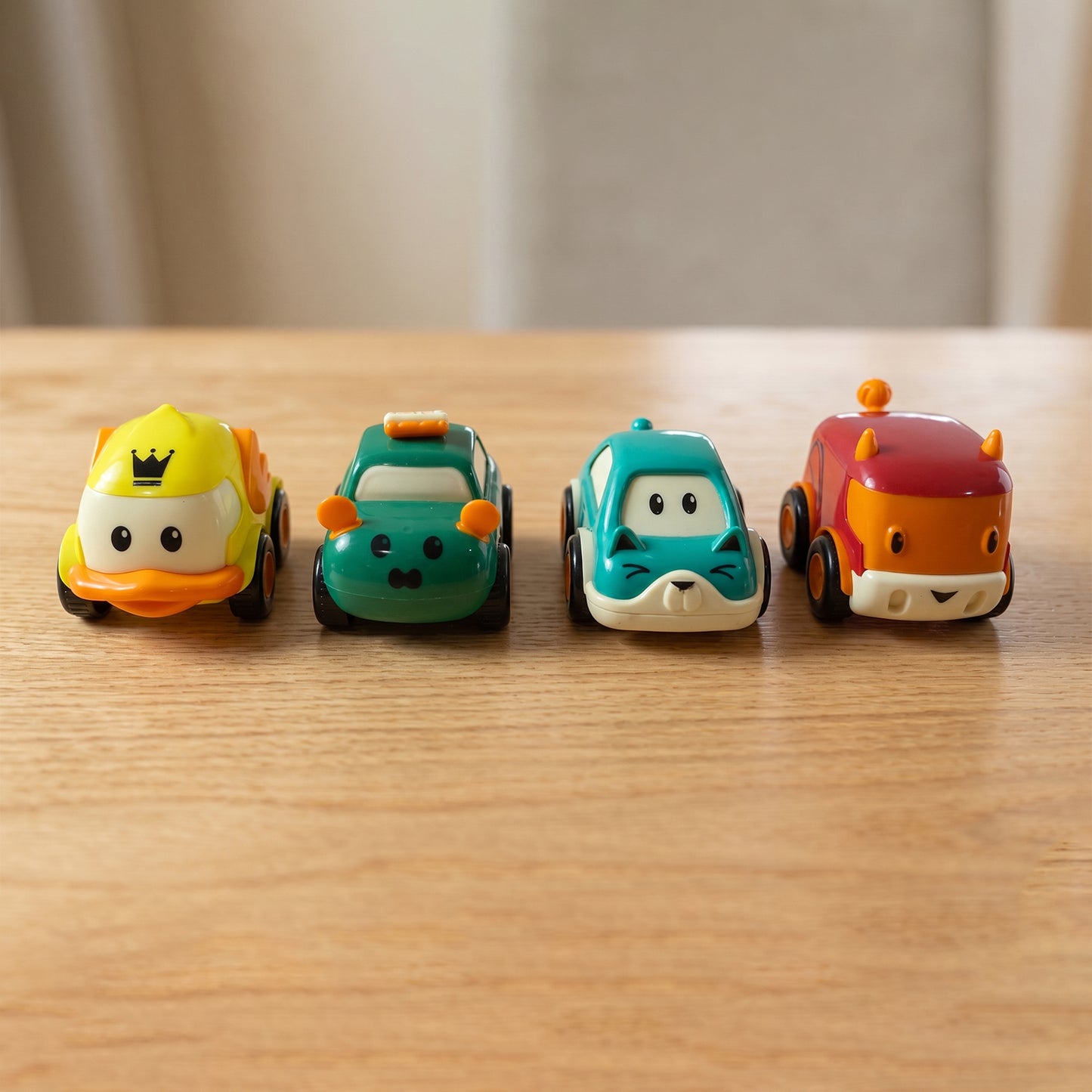 Funwoods Scurry Toy Cars for Kids - 12 Pcs, Colorful, Fun & Interactive Cars